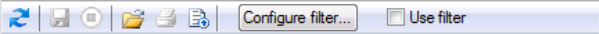 Exceptions control toolbar